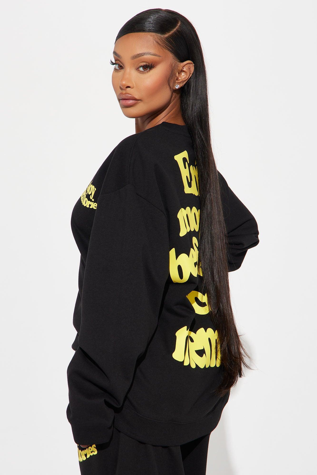 If You're Ready This Sweatshirt - Black/Yellow Product Image