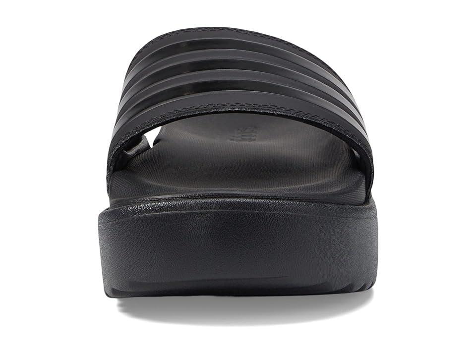 adidas Adilette Womens Platform Slides Black Product Image