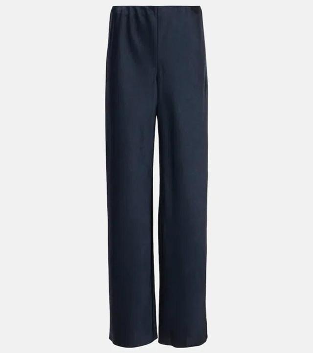 Bias Cut High Waist Pants In Coastal Product Image