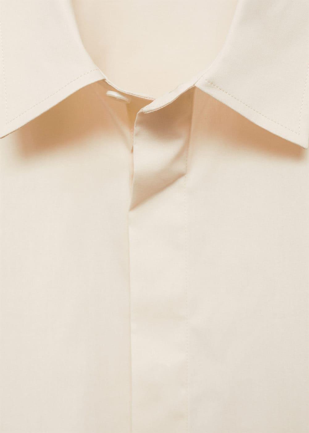 Regular-fit 100% cotton shirt - Men | MANGO USA Product Image