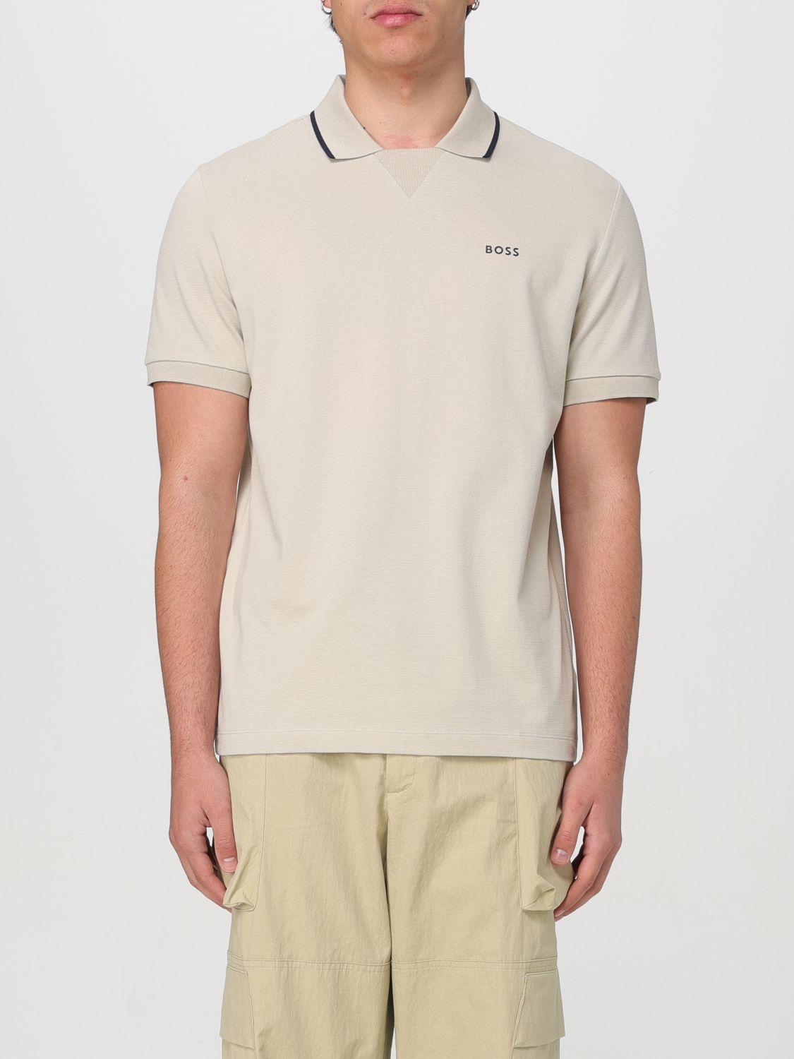 Polo Shirt Boss Men Color Beige Product Image