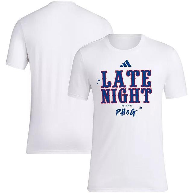 Mens adidas Kansas Jayhawks Late Night in the Phog T-Shirt Product Image