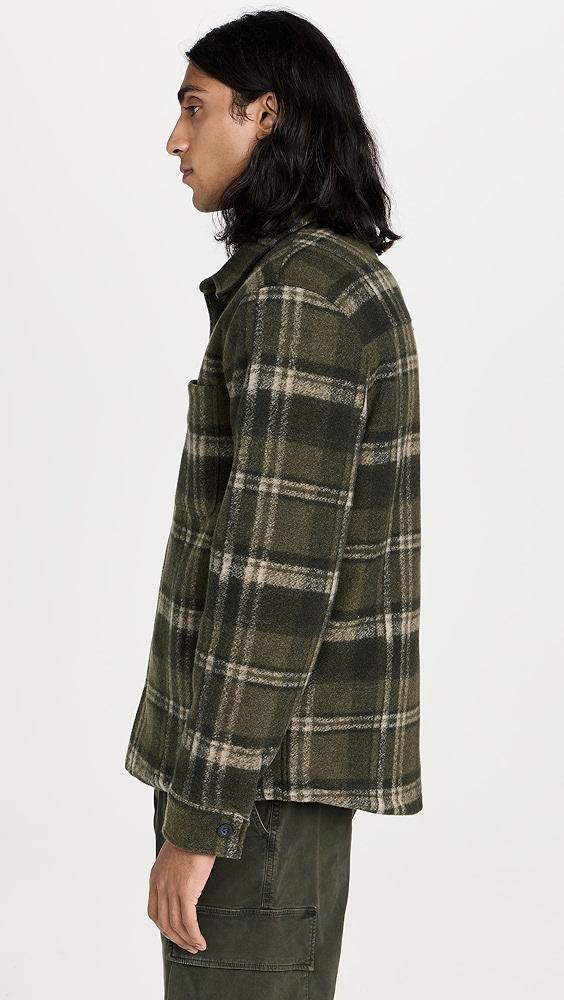 Vince Sherpa Lined Plaid Shirt Jacket | Shopbop Product Image