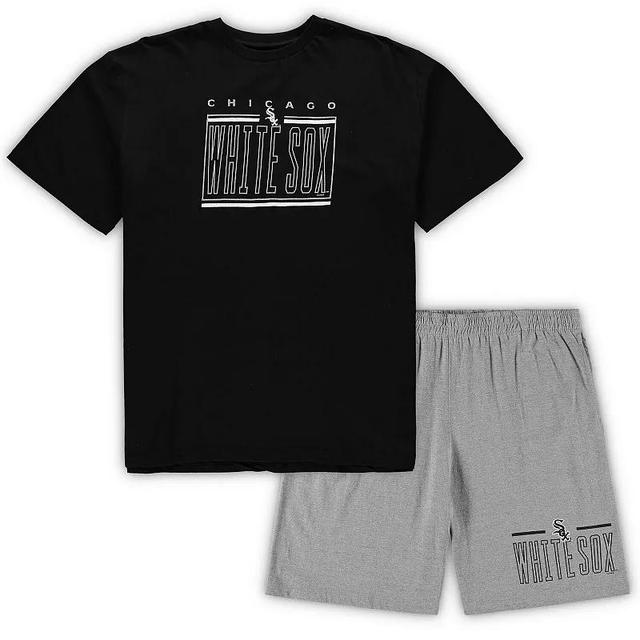 Mens Concepts Sport /Heathered Gray Chicago White Sox Big & Tall T-Shirt & Shorts Sleep Set Product Image