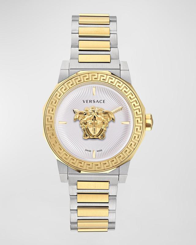 Versace Womens Medusa Deco Quartz Analog Two Tone Stainless Steel Bracelet Watch Product Image