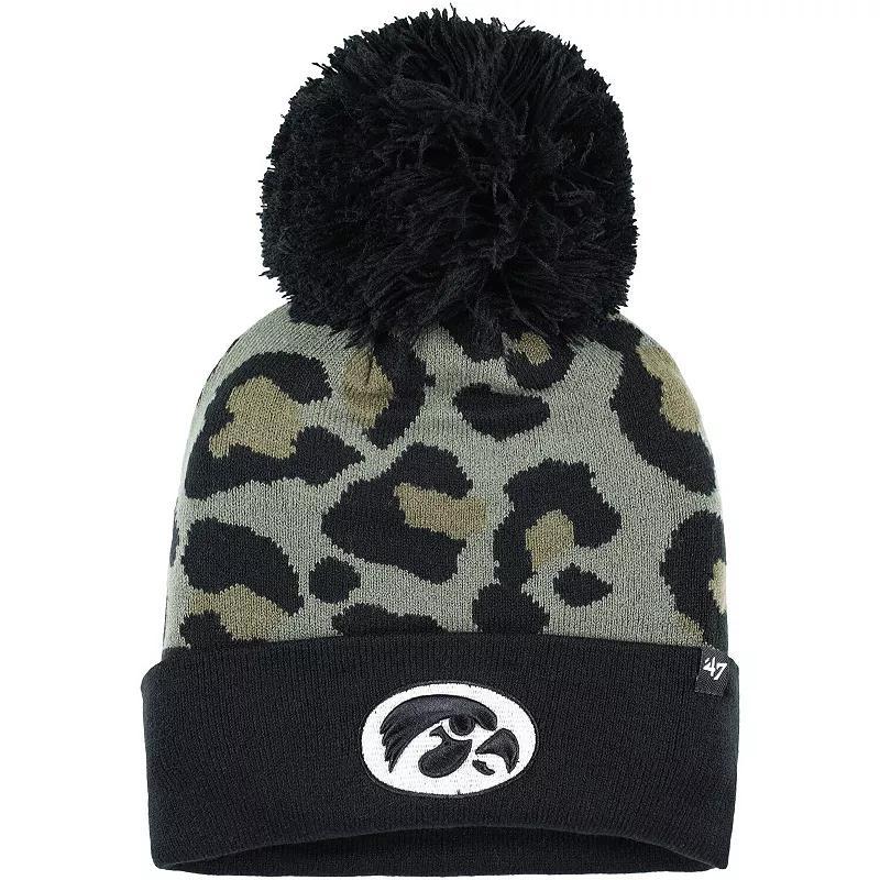 Womens 47 Hunter Iowa Hawkeyes Bagheera Cuffed Knit Hat with Pom Product Image