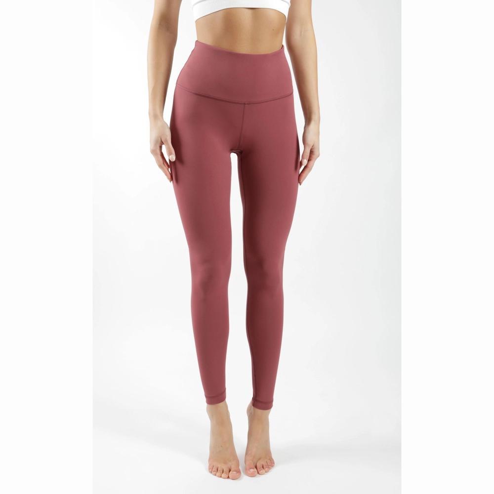 Yogalicious Womens High Waist Ultra Soft Nude Tech Leggings for Women - Rouge Blush - Medium Product Image