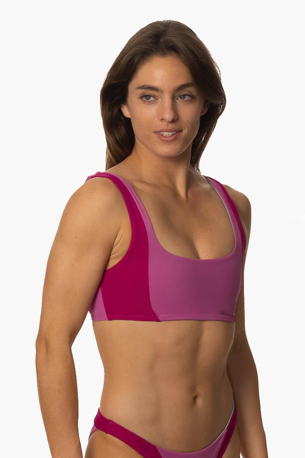 Paige Bikini Top - Leucadia & Purple Female Product Image