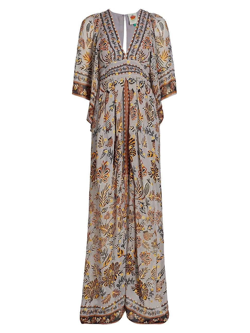 Womens Floral Tapestry Maxi Dress Product Image