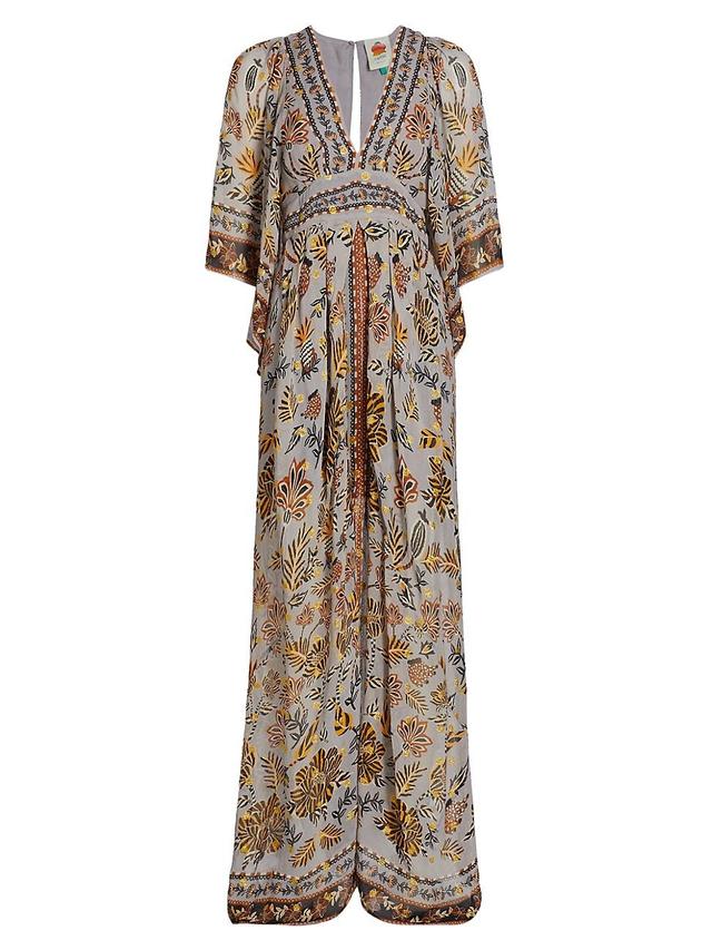 Womens Floral Tapestry Maxi Dress Product Image