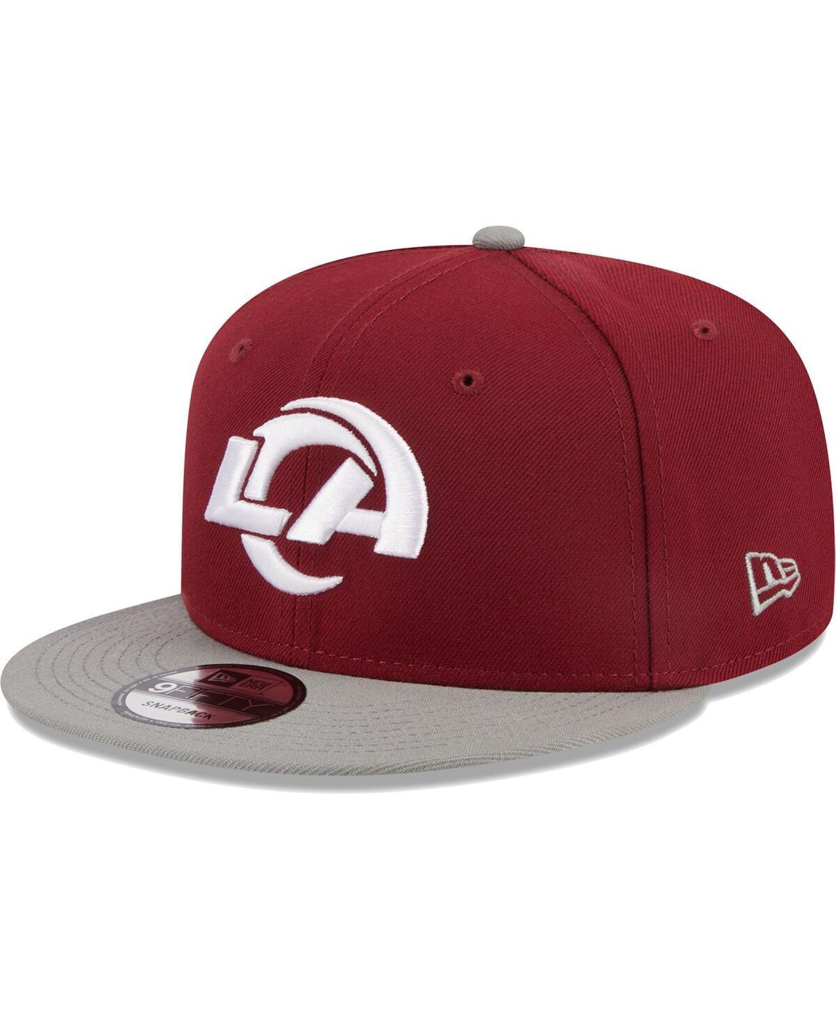 Mens New Era Cardinal Los Angeles Rams 2Tone Color Pack 9FIFTY Snapback Hat - Cardinal Product Image