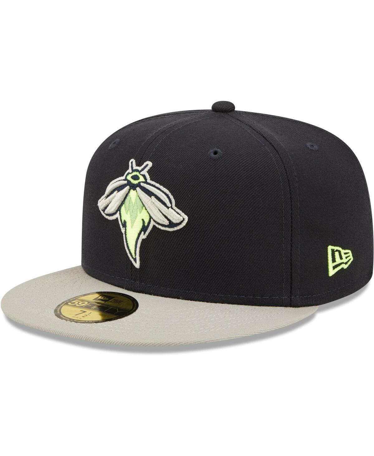 Men's New Era Navy Columbia Fireflies Authentic Collection Road 59FIFTY Fitted Hat Product Image