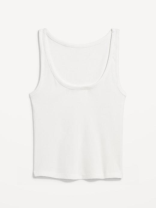 Ribbed Crop Tank Top Product Image