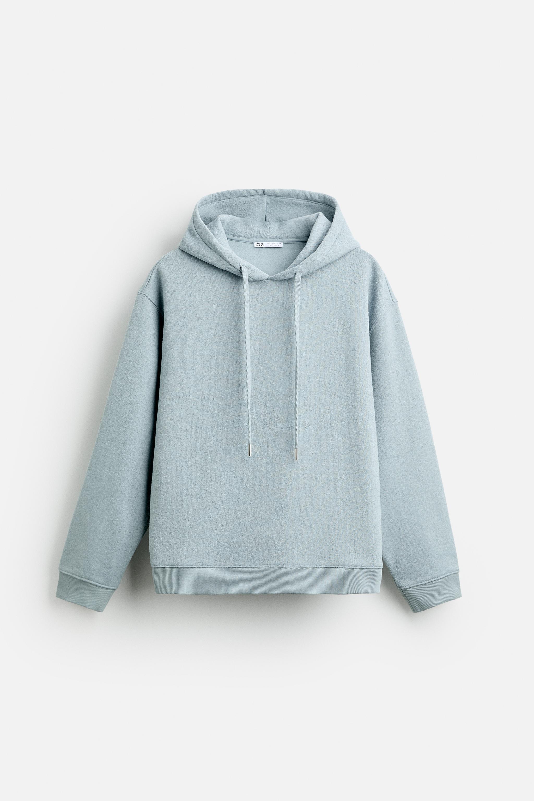 TEXTURED HOODED SWEATSHIRT Product Image