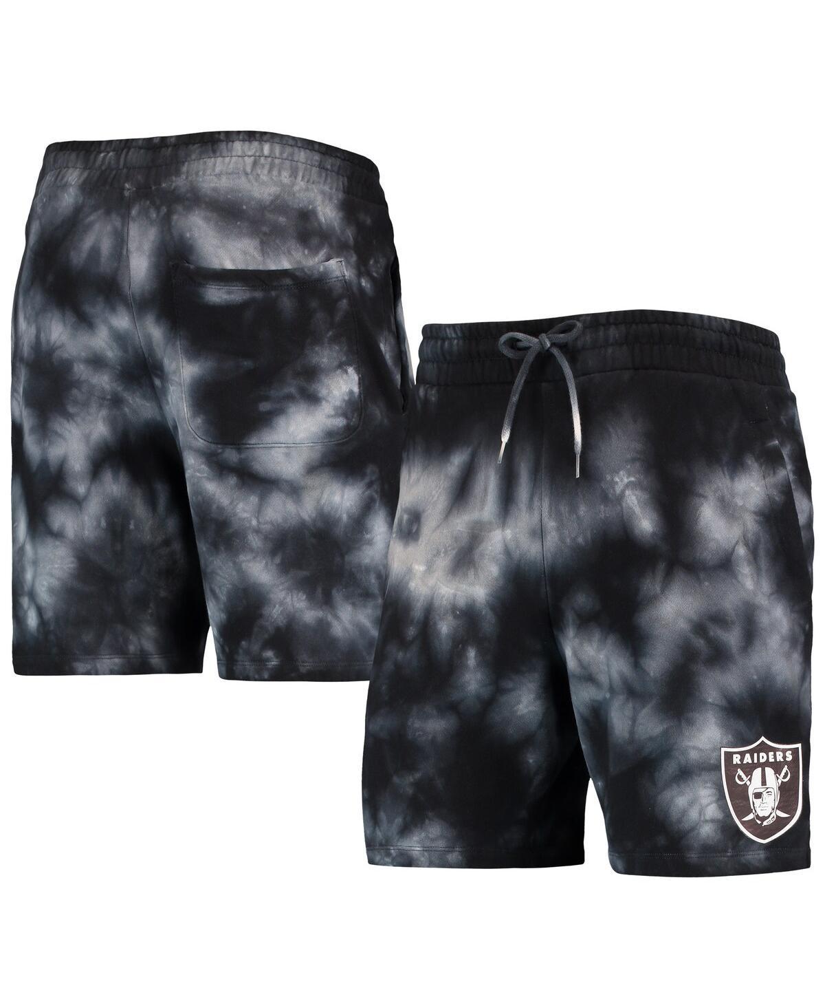 Mens New Era Black Las Vegas Raiders Tie-Dye Shorts Product Image