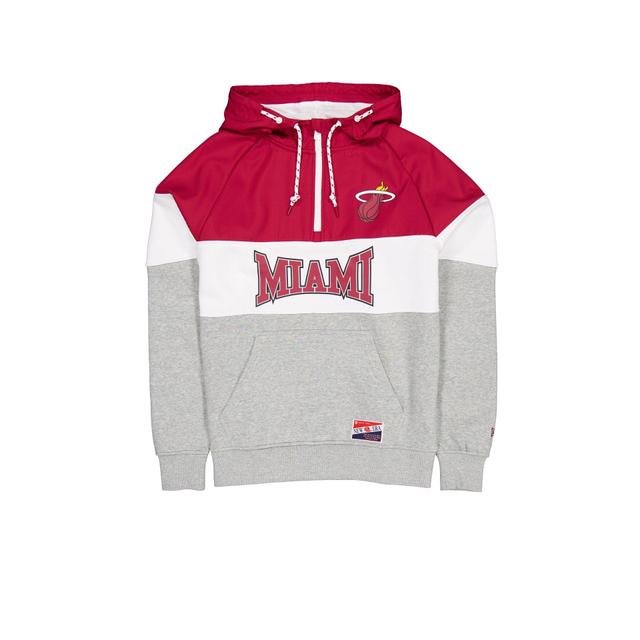 Miami Heat Throwback Color Block Hoodie Male Product Image