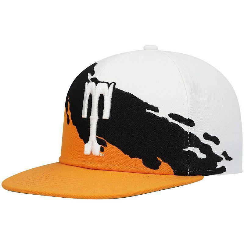 Mens Mitchell & Ness Tennessee /White Tennessee Volunteers Paintbrush Snapback Hat Product Image