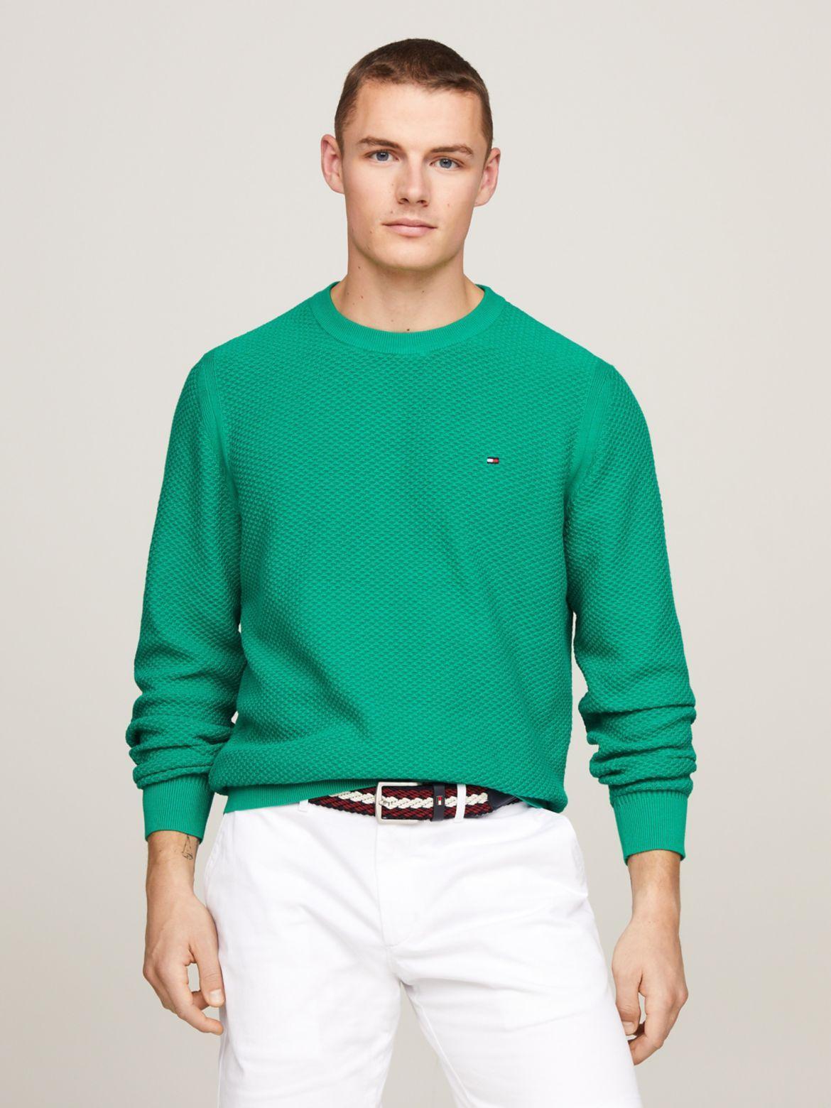 Tommy Hilfiger Men's Textured Knit Crewneck Sweater Product Image