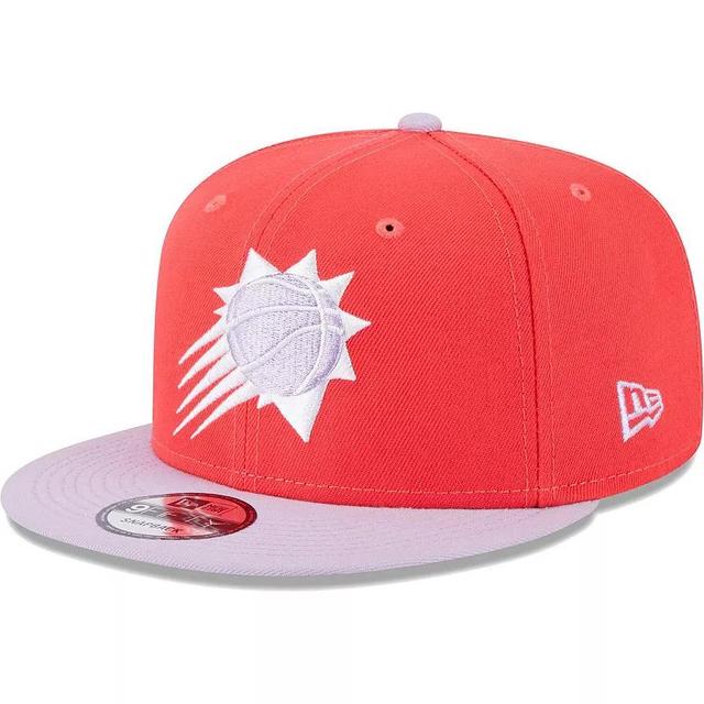 Mens New Era Red/Lavender Phoenix Suns 2-Tone Color Pack 9FIFTY Snapback Hat Product Image