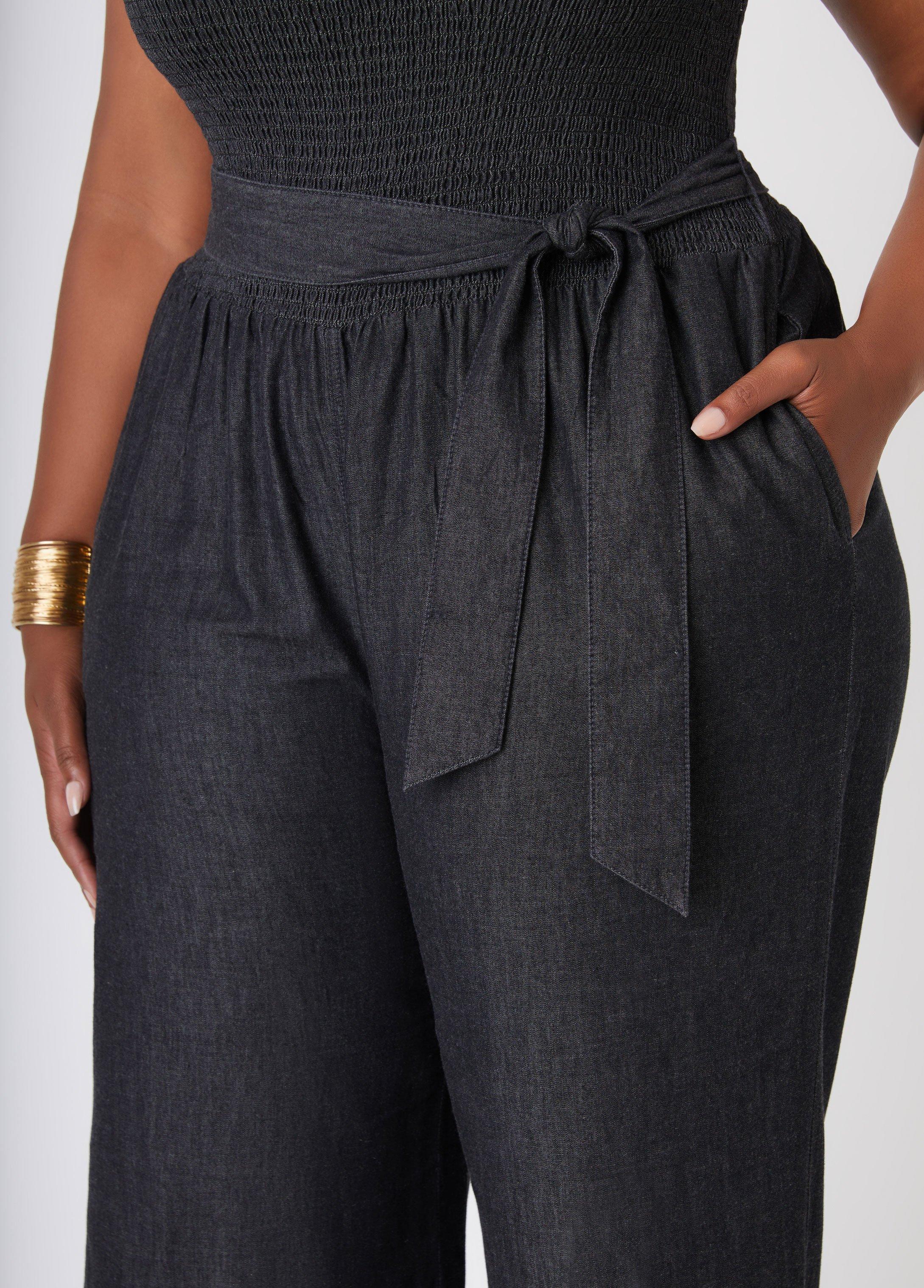 Chambray Bell Bottom Jumpsuit Product Image