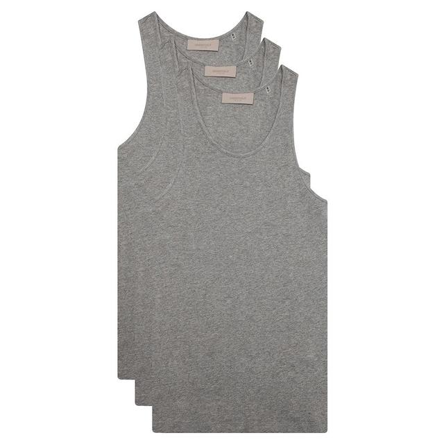 Essentials 3 Pack Tank - Dark Oatmeal Male Product Image