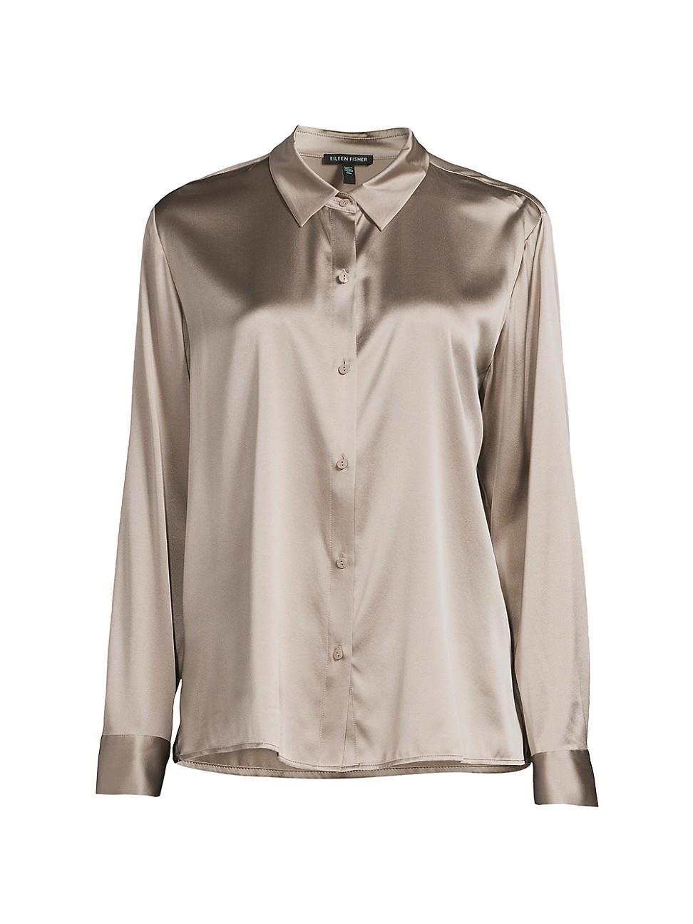 Womens Stretch Silk Easy Shirt Product Image