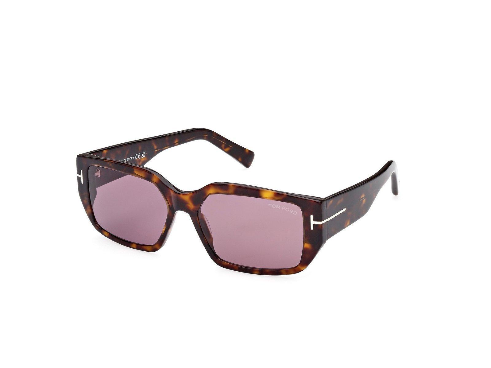 TOM FORD Eyewear Rectangular Frame Sunglasses In Crl Product Image