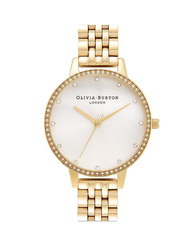 Olivia Burton Classic Sparkle Bezel Stainless Steel Bracelet Watch Product Image