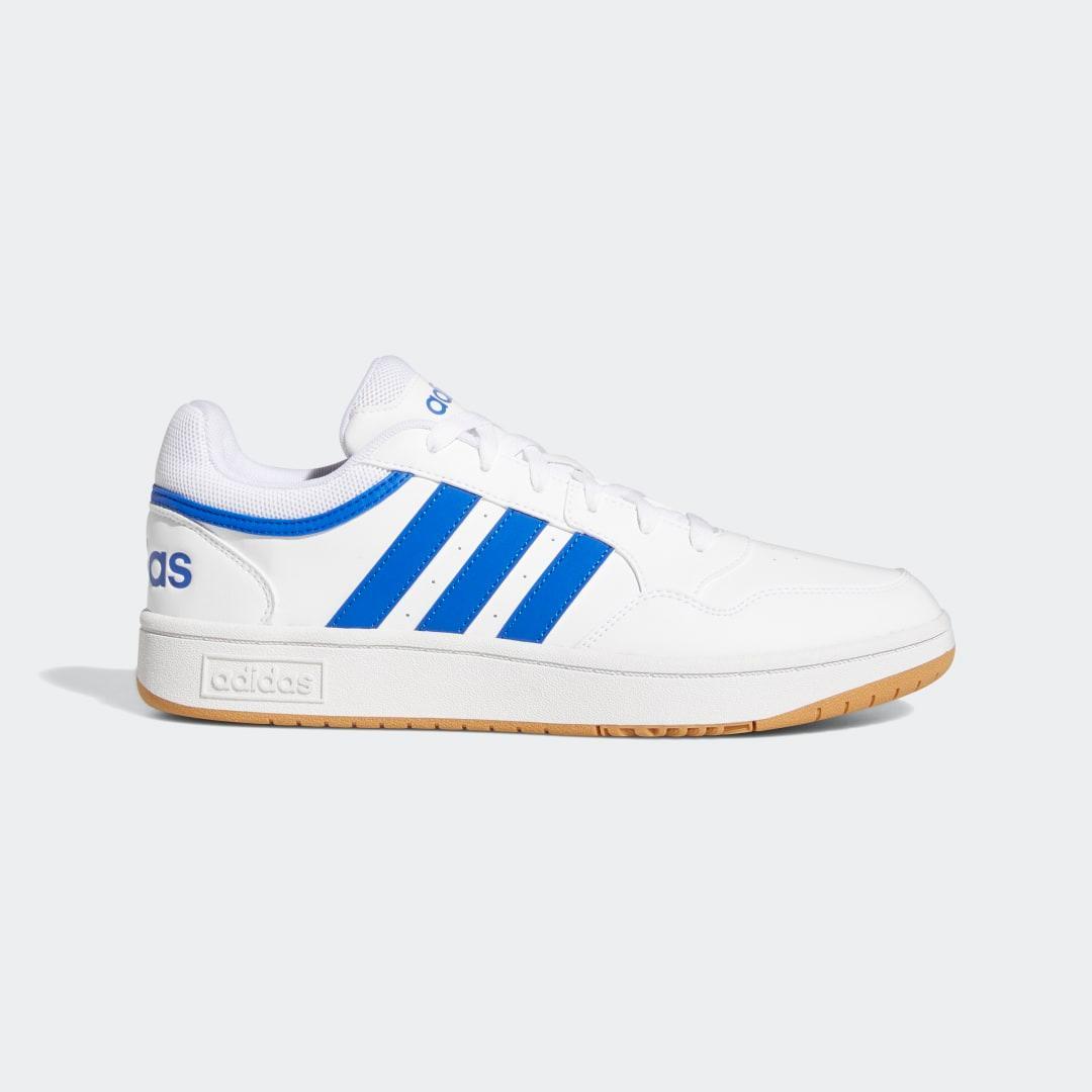 adidas Mens adidas Hoops 3.0 - Mens Basketball Shoes White/Tan/Team Royal Blue Product Image