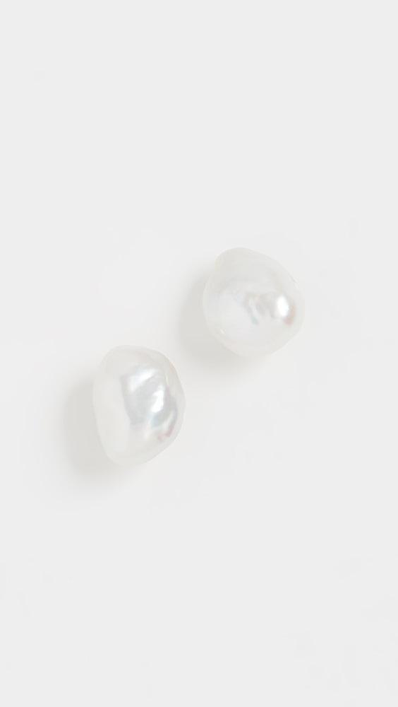 AGMES Pearl Stud Earrings | Shopbop Product Image