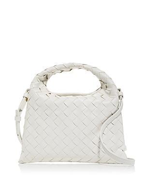 Bottega Veneta Mini Hop Intrecciato Leather Hobo Bag Product Image