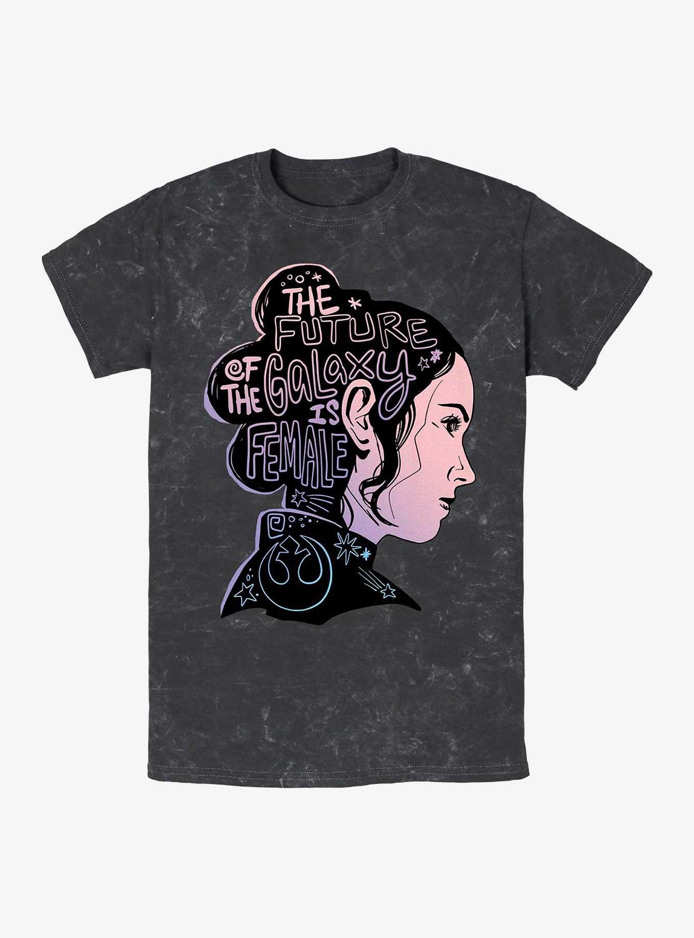 Star Wars: The Rise Of Skywalker Future Galaxy Is Female Mineral Wash T-Shirt Product Image