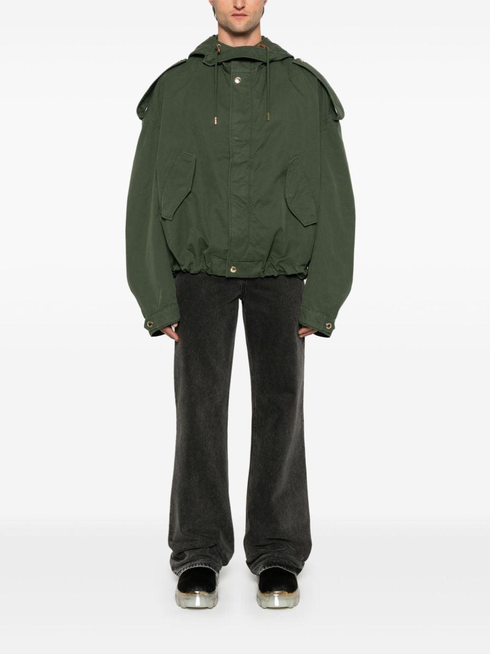 Hooded Jacket In 3012 - Green Product Image