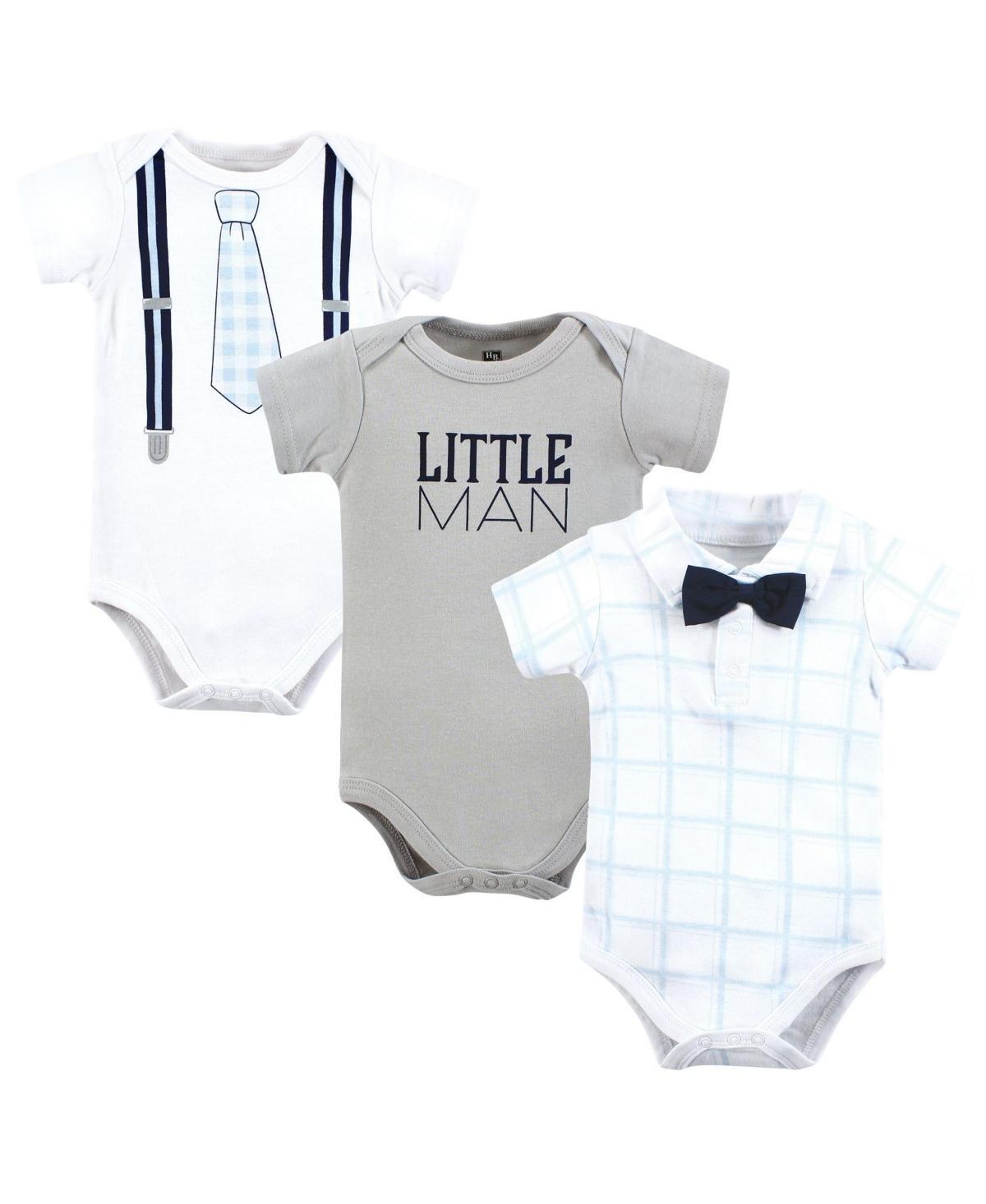 Hudson Baby Baby Boys Cotton Bodysuits, Plaid Man Polo Product Image