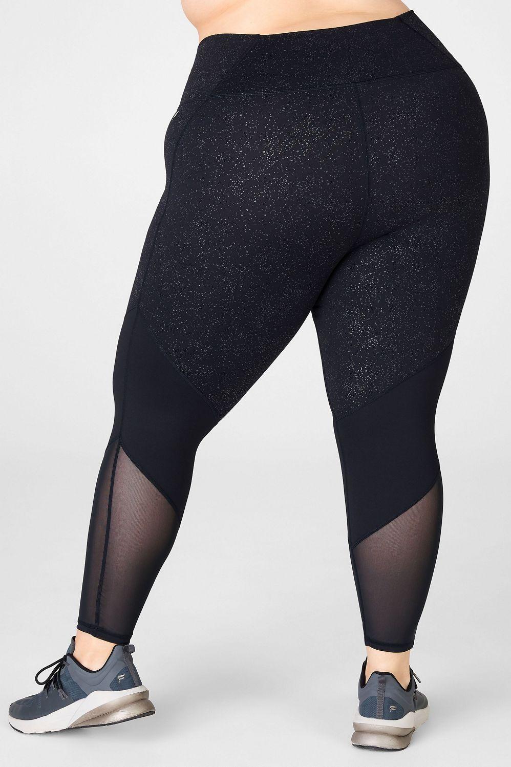 Fabletics Zone High-Waisted 7/8 Womens black plus Size 4X Product Image