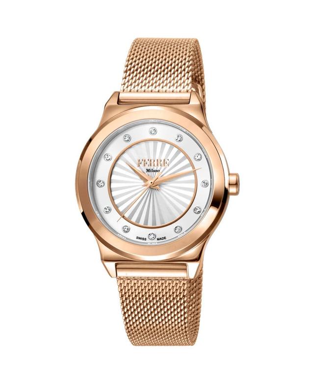 Ferre Milano Womens Classic White Dial Watch - FM1L125M0261 - White Product Image