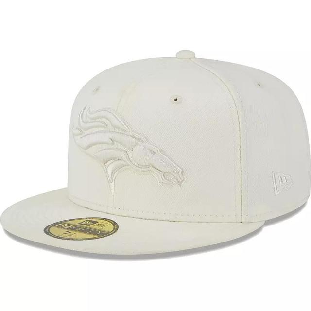 Mens New Era Cream Denver Broncos Color Pack 59FIFTY Fitted Hat Product Image