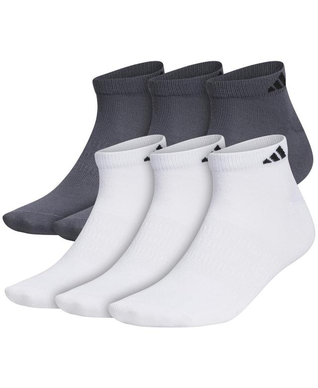 Mens adidas Superlite II 6-pack Low-Cut Socks Grey Product Image