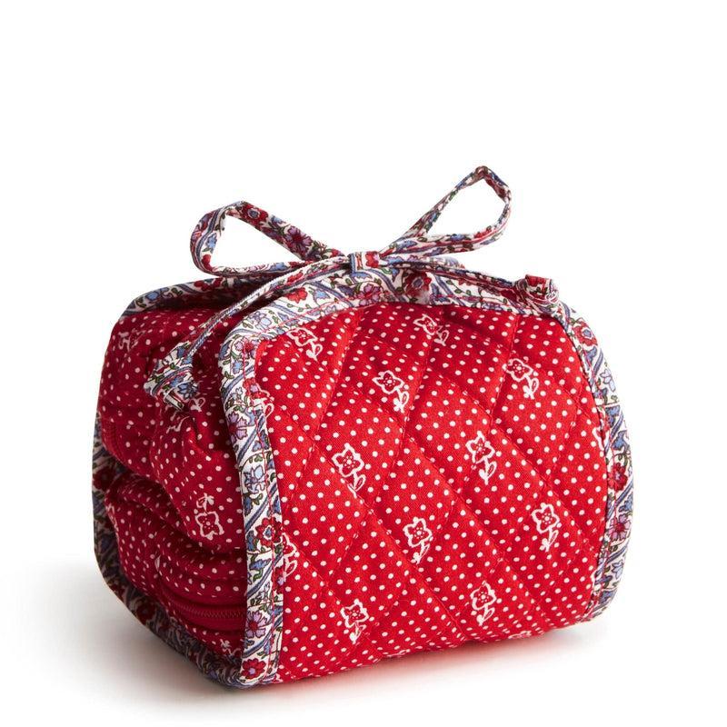 Vera Bradley All Wrapped Up Cosmetic Bag Women in Dotty Floral Red/White Product Image