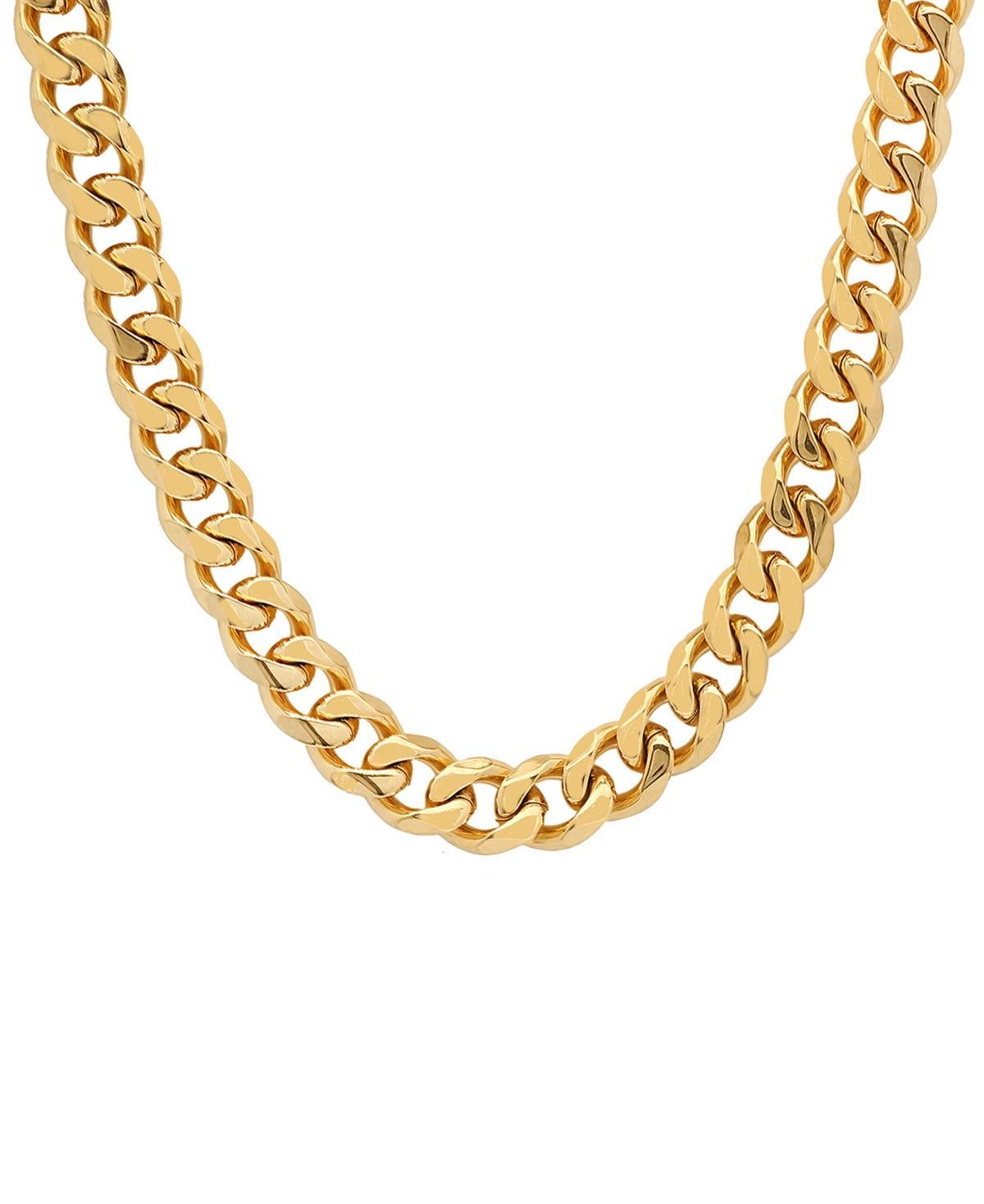 Steeltime Mens Gold-Tone Cuban 24 Link Necklace Product Image