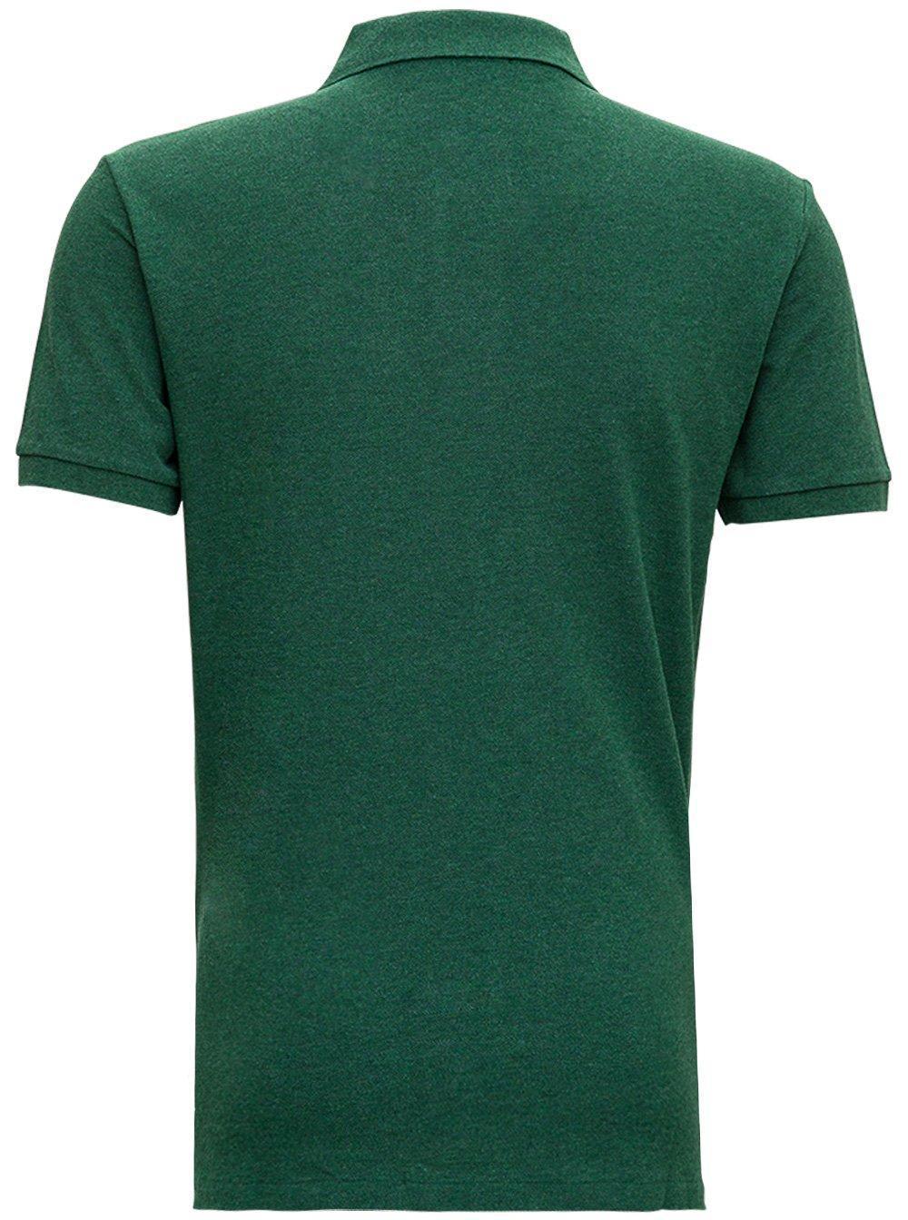 Logo Embroidered Polo Shirt In Green Product Image