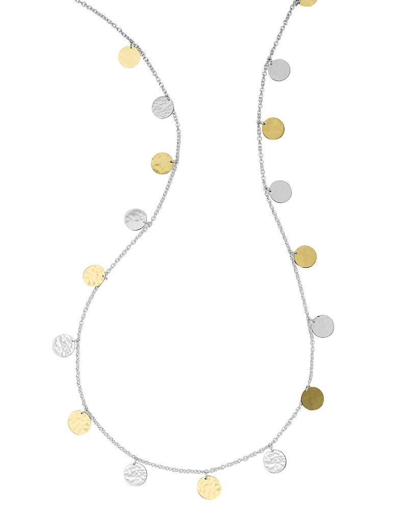 Ippolita 18K Gold & Sterling Silver Classico Hammered Disc Statement Necklace, 33 Product Image