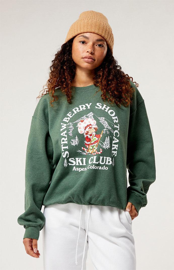 Strawberry Shortcake Womens Ski Club Mountain Crew Neck Sweatshirt Product Image