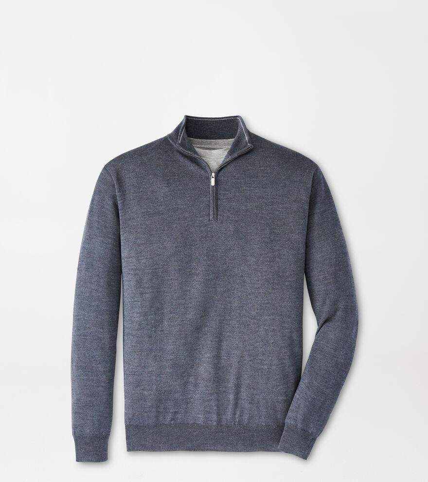 Peter Millar Crown Soft Quarter Zip Merino Wool Blend Pullover Product Image