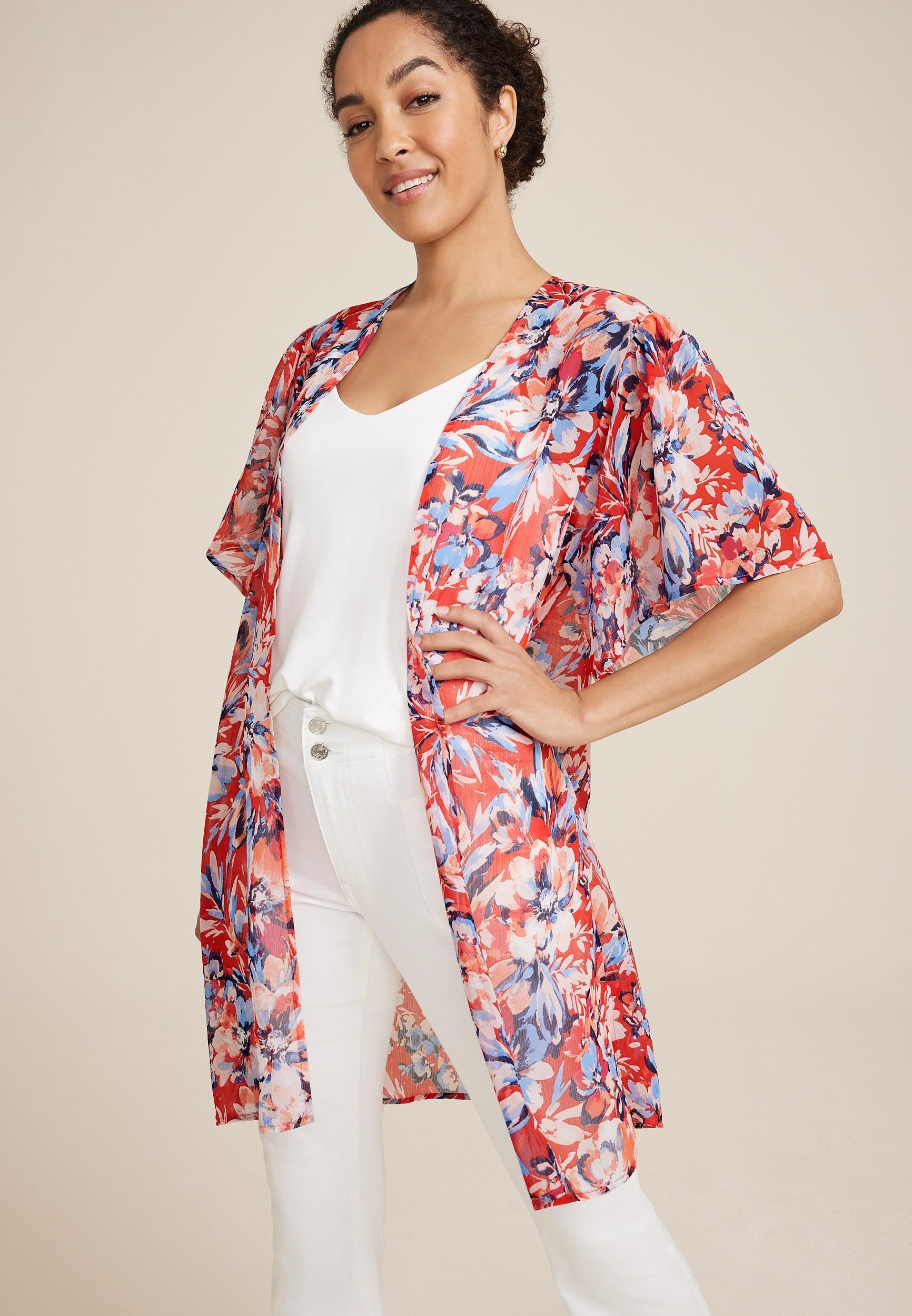 Americana Floral Kimono Product Image