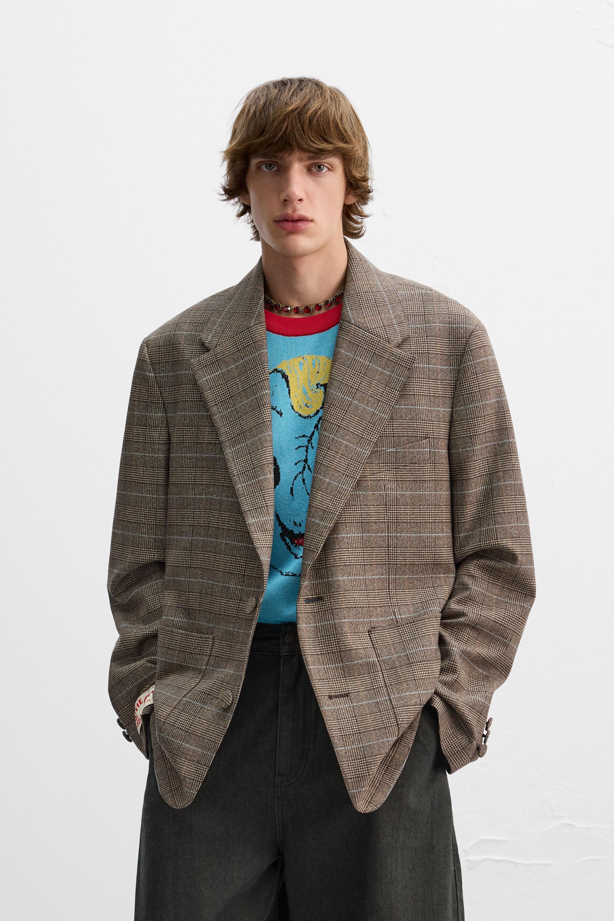 PLAID BLAZER X HARRY LAMBERT Product Image