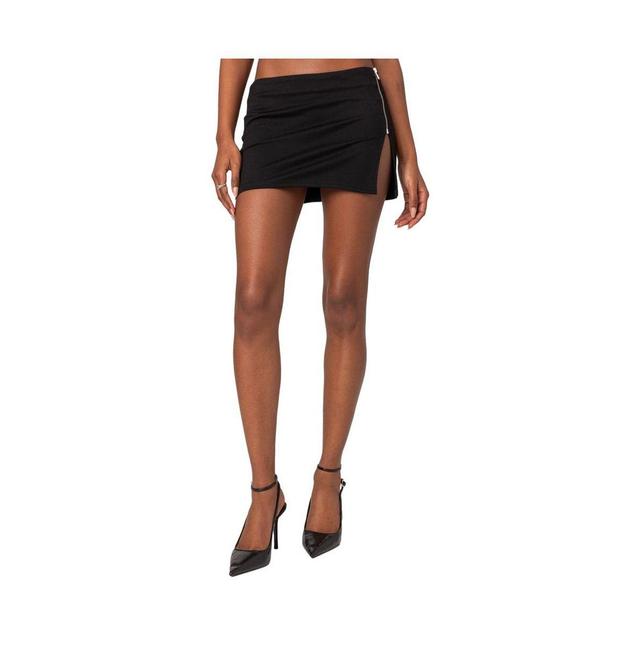 EDIKTED Side Zip Slit Miniskirt Product Image