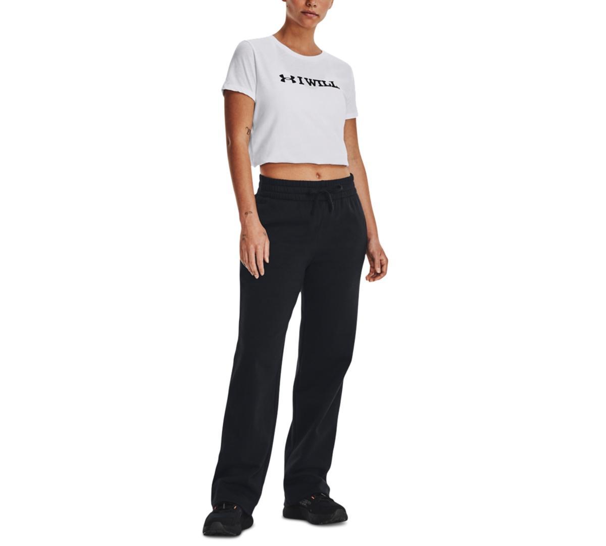 Womens Under Armour Rival Fleece Straight Leg Pants Product Image