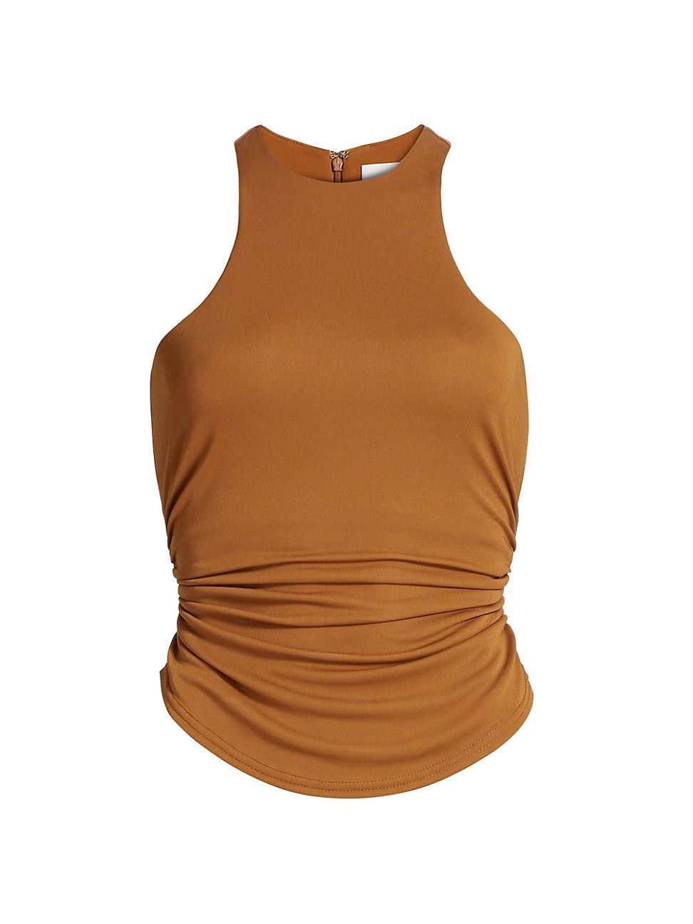 Womens Sonya Ruched Tank Top Product Image