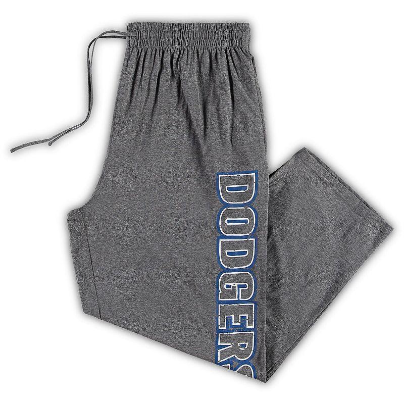 Mens Heathered Charcoal Los Angeles Dodgers Jersey Sleep Pants Product Image